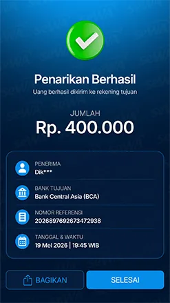 Bukti pencairan Dik*** sebesar Rp400.000
